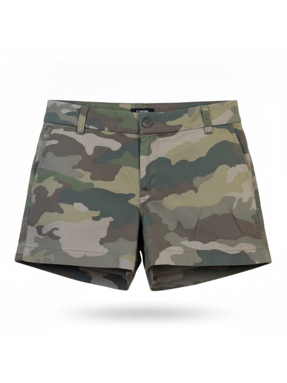 J.Crew Womens Green Camouflage Cotton Shorts Casual Wear Lightweight Size 8